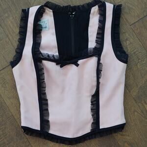 VINTAGE‎ 90s Moschino Cheap + Chic Bustier Size 10 Made in Italy